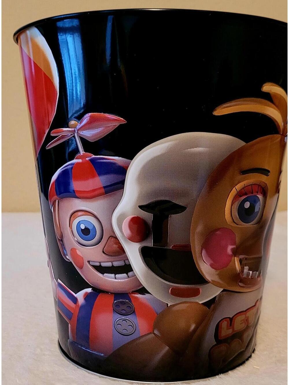 Five Nights At Freddy’s 2 Black Popcorn Tin Bucket. AMC LIMITED EXCLUSIVE NEW
